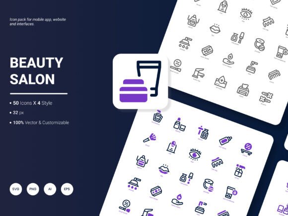 Beauty Salon Icon Pack