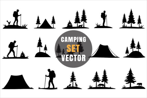 Camping Gear and Nature Vector Graphics for Creatives