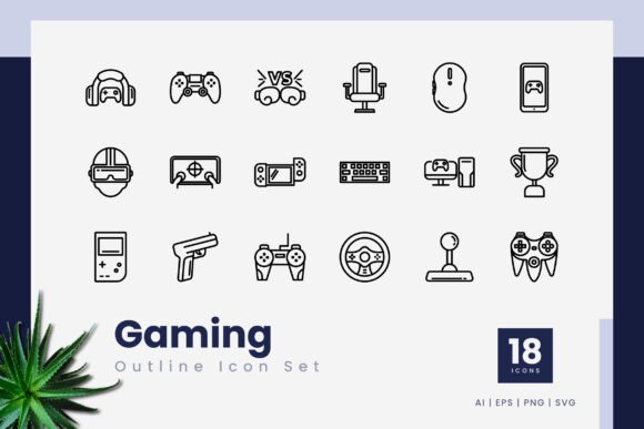 Gaming Outline Icons: Creative Possibilities for Every Project