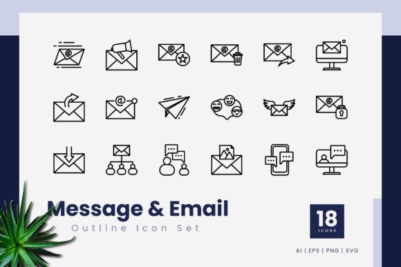 How Message and Email Outline Icons Bring Clarity to Everyday Digital Communication