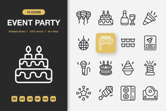 Mastering Visual Communication: A Complete Guide to Event Party Outline Icons and Minimalist Design