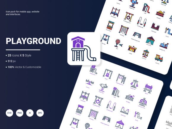 Playground Icon Pack: Fresh Visuals for Everyday Projects