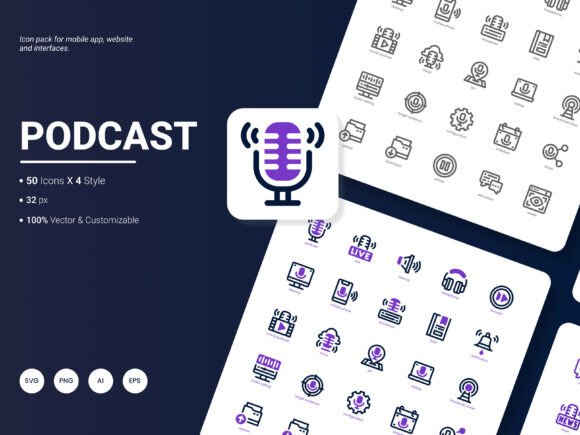Podcast Icon Pack: Evaluating Its Value for Modern Design Projects