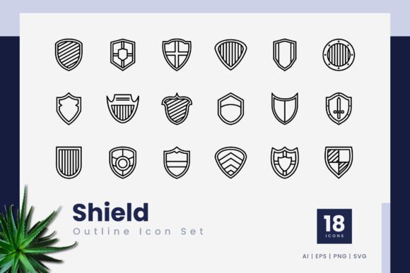 Shield Outline Icons