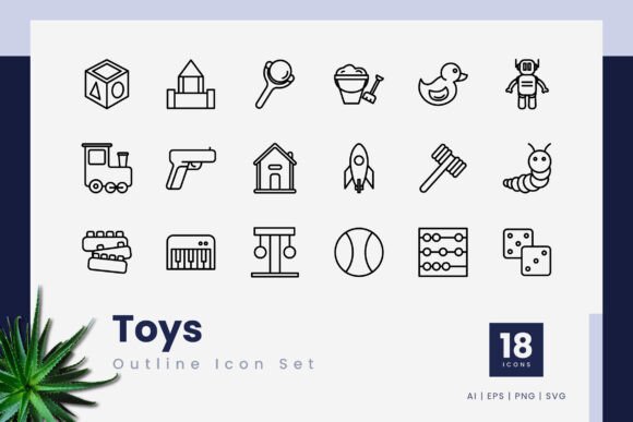 Toys Outline Icons: Making Smart Choices for Your Design Projects