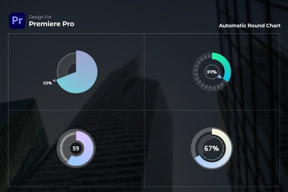 Transform Data with Single Round Chart Premiere Pro
