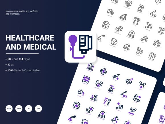 Transform Health Branding with a Healthcare and Medical Icon Pack