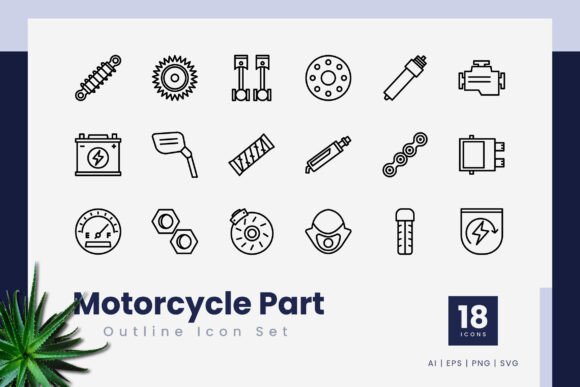 Understanding Motorcycle Part Outline Icons: A Complete Guide to Editable Vector Design Assets